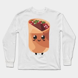 Cute Burrito Long Sleeve T-Shirt